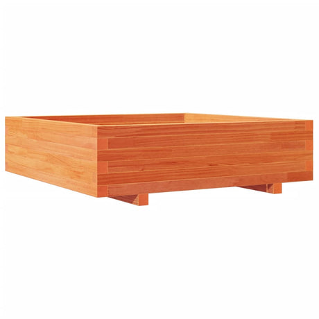 Vidaxx jardinière 90x90x26,5 cm bois de pin massif, marron lavé