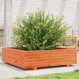 Vidaxx jardinière 90x90x26,5 cm bois de pin massif, marron lavé