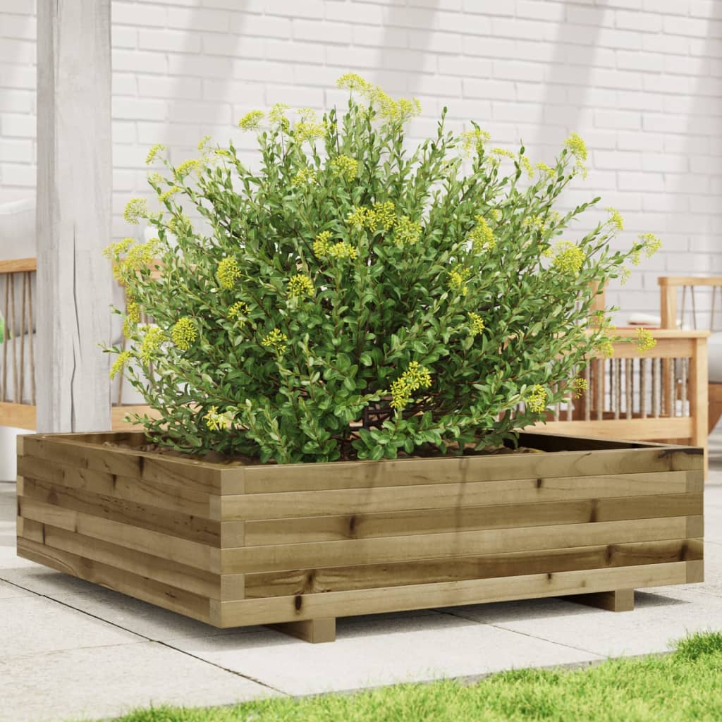 Jardinière Vidaxx 90x90x26,5 cm bois de pin imprégné
