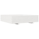 Vidaxx jardinière 100x100x26,5 cm bois de pin massif blanc