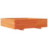 Vidaxx jardinière 100x100x26,5 cm bois de pin massif, marron lavé