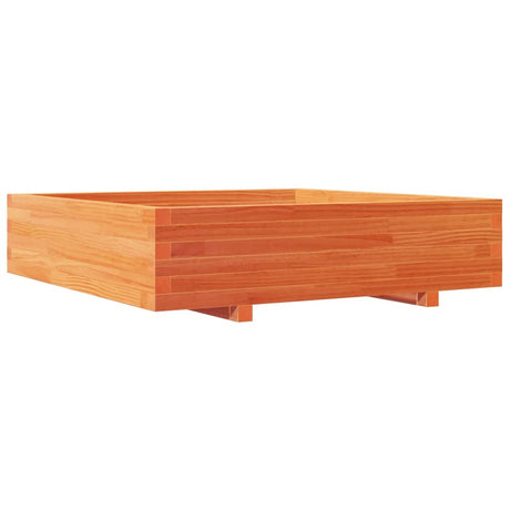 Vidaxx jardinière 100x100x26,5 cm bois de pin massif, marron lavé