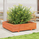 Vidaxx jardinière 100x100x26,5 cm bois de pin massif, marron lavé