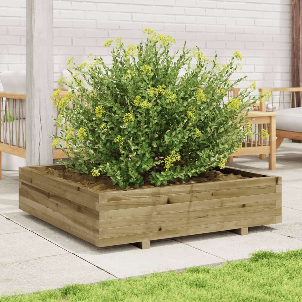 Jardinière Vidaxx 100x100x26,5 cm bois de pin imprégné
