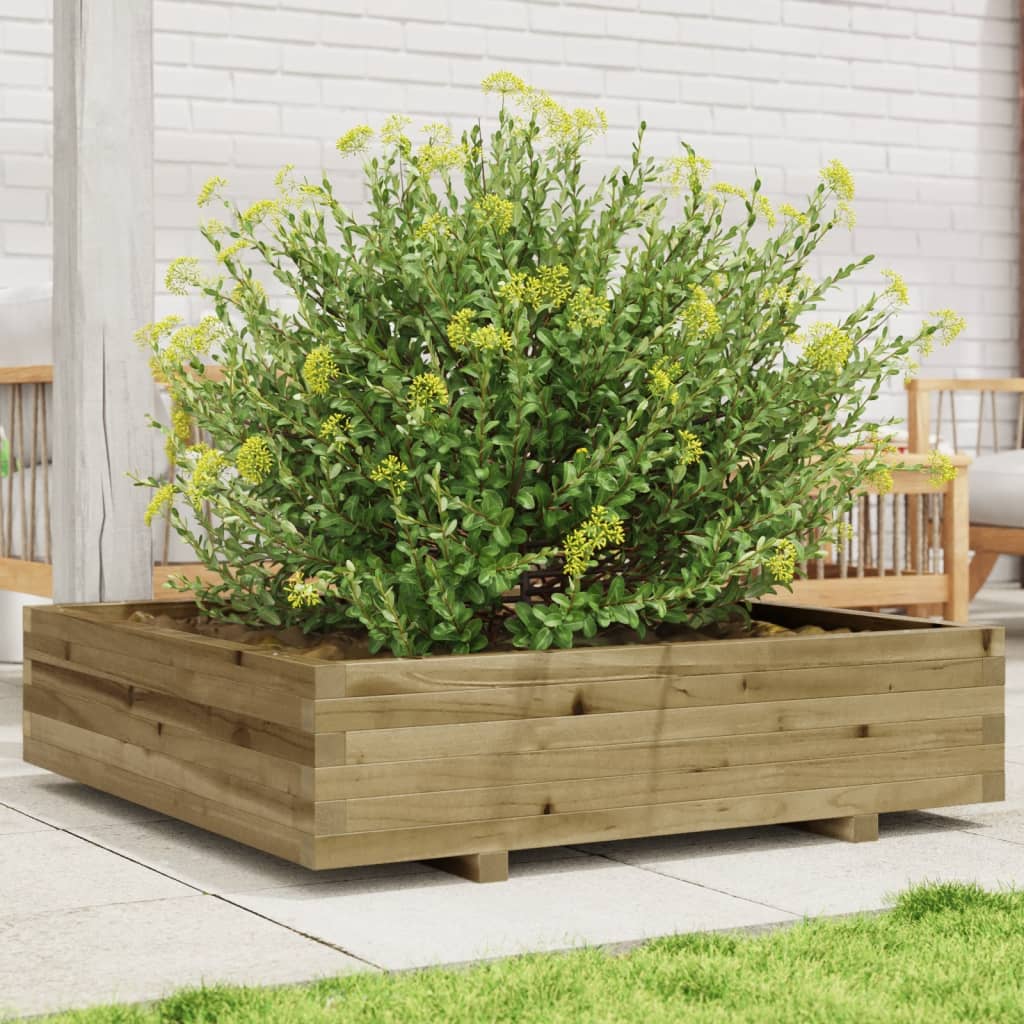 Jardinière Vidaxx 100x100x26,5 cm bois de pin imprégné