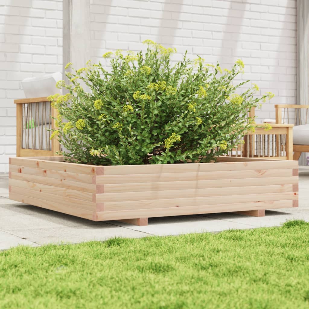 Vidaxx jardinière 110x110x26,5 cm bois de pin massif