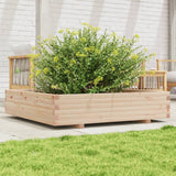 Vidaxx jardinière 110x110x26,5 cm bois de pin massif