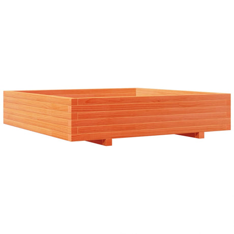 Vidaxx jardinière 110x110x26,5 cm bois de pin massif lavis marron