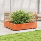 Vidaxx jardinière 110x110x26,5 cm bois de pin massif lavis marron