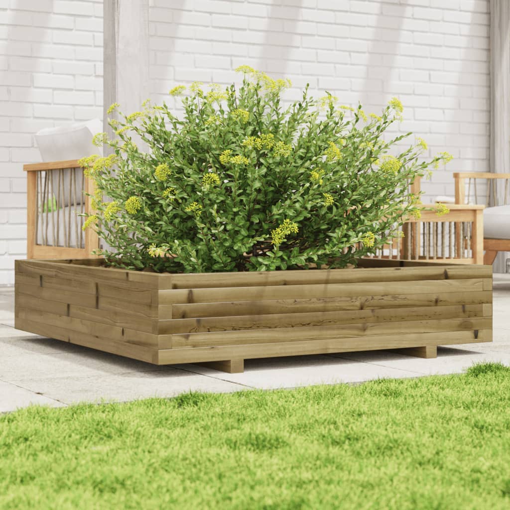 Jardinière Vidaxx 110x110x26,5 cm bois de pin imprégné