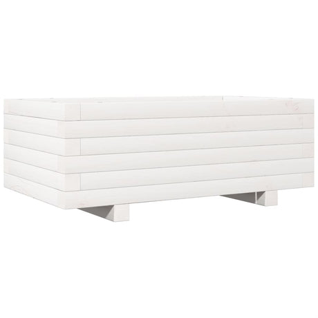 Vidaxx jardinière 70x40x26,5 cm bois de pin massif blanc