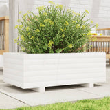Vidaxx jardinière 70x40x26,5 cm bois de pin massif blanc