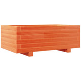 Vidaxx jardinière 70x40x26,5 cm bois de pin massif, marron lavé
