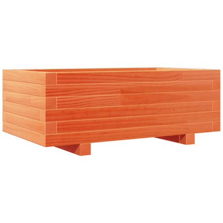 Vidaxx jardinière 70x40x26,5 cm bois de pin massif, marron lavé