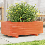 Vidaxx jardinière 70x40x26,5 cm bois de pin massif, marron lavé