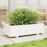 Vidaxx jardinière 90x40x26,5 cm bois de pin massif blanc