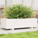 Vidaxx jardinière 90x40x26,5 cm bois de pin massif blanc