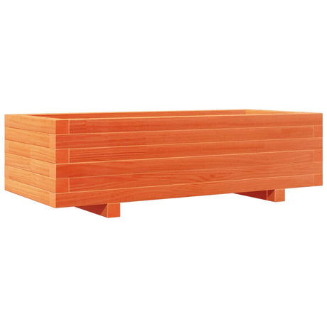 Vidaxx jardinière 90x40x26,5 cm bois de pin massif, marron lavé