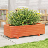Vidaxx jardinière 90x40x26,5 cm bois de pin massif, marron lavé
