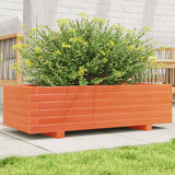 Vidaxx jardinière 90x40x26,5 cm bois de pin massif, marron lavé