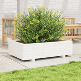 Vidaxx jardinière 90x60x26,5 cm bois de pin massif blanc