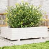Vidaxx jardinière 90x60x26,5 cm bois de pin massif blanc