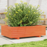 Vidaxx jardinière 90x60x26,5 cm bois de pin massif, marron lavé