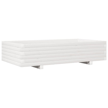 Vidaxx jardinière 110x60x26,5 cm bois de pin massif blanc