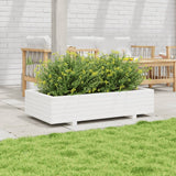 Vidaxx jardinière 110x60x26,5 cm bois de pin massif blanc