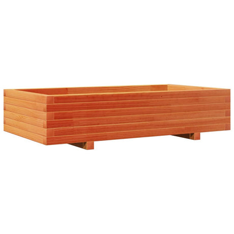 Vidaxx jardinière 110x60x26,5 cm bois de pin massif, marron lavé