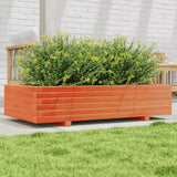 Vidaxx jardinière 110x60x26,5 cm bois de pin massif, marron lavé