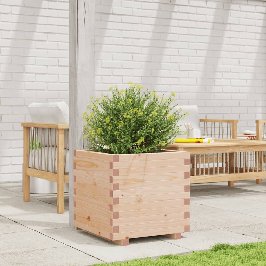 Jardinière Vidaxx 50x50x49,5 cm bois de pin massif