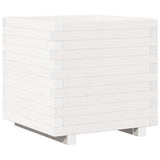 Vidaxx jardinière 50x50x49,5 cm bois de pin massif blanc