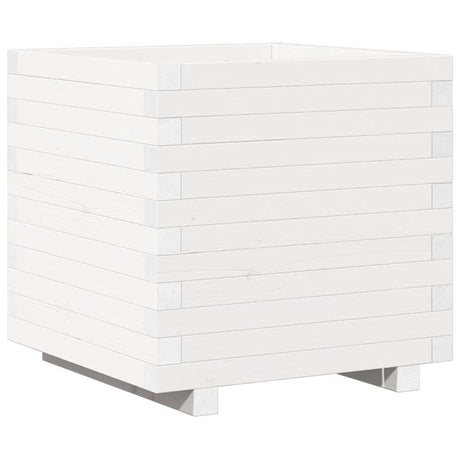 Vidaxx jardinière 50x50x49,5 cm bois de pin massif blanc