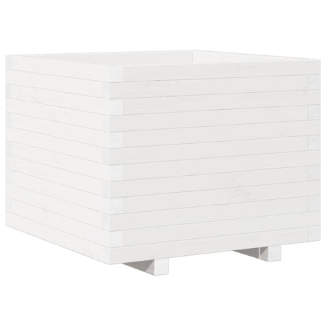 Vidaxx jardinière 60x60x49,5 cm bois de pin massif blanc