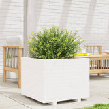 Vidaxx jardinière 60x60x49,5 cm bois de pin massif blanc