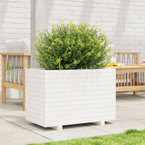 Vidaxx jardinière 70x40x49,5 cm bois de pin massif blanc