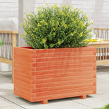 Vidaxx jardinière 70x40x49,5 cm bois de pin massif, marron lavé
