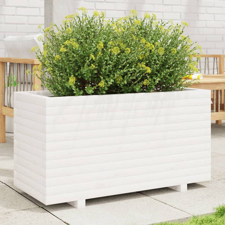 Vidaxx jardinière 90x40x49,5 cm bois de pin massif blanc