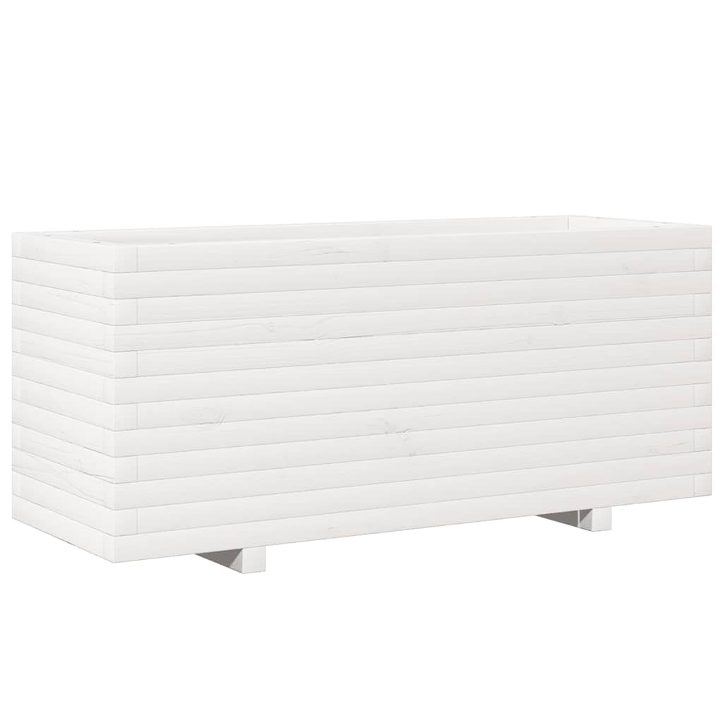 Vidaxx jardinière 110x40x49,5 cm bois de pin massif blanc