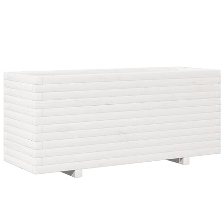 Vidaxx jardinière 110x40x49,5 cm bois de pin massif blanc