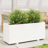 Vidaxx jardinière 110x40x49,5 cm bois de pin massif blanc