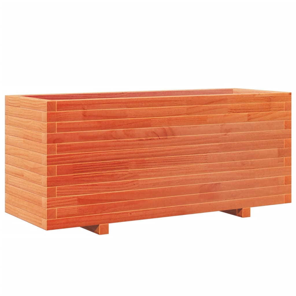 Vidaxx jardinière 110x40x49,5 cm bois de pin massif, marron lavé