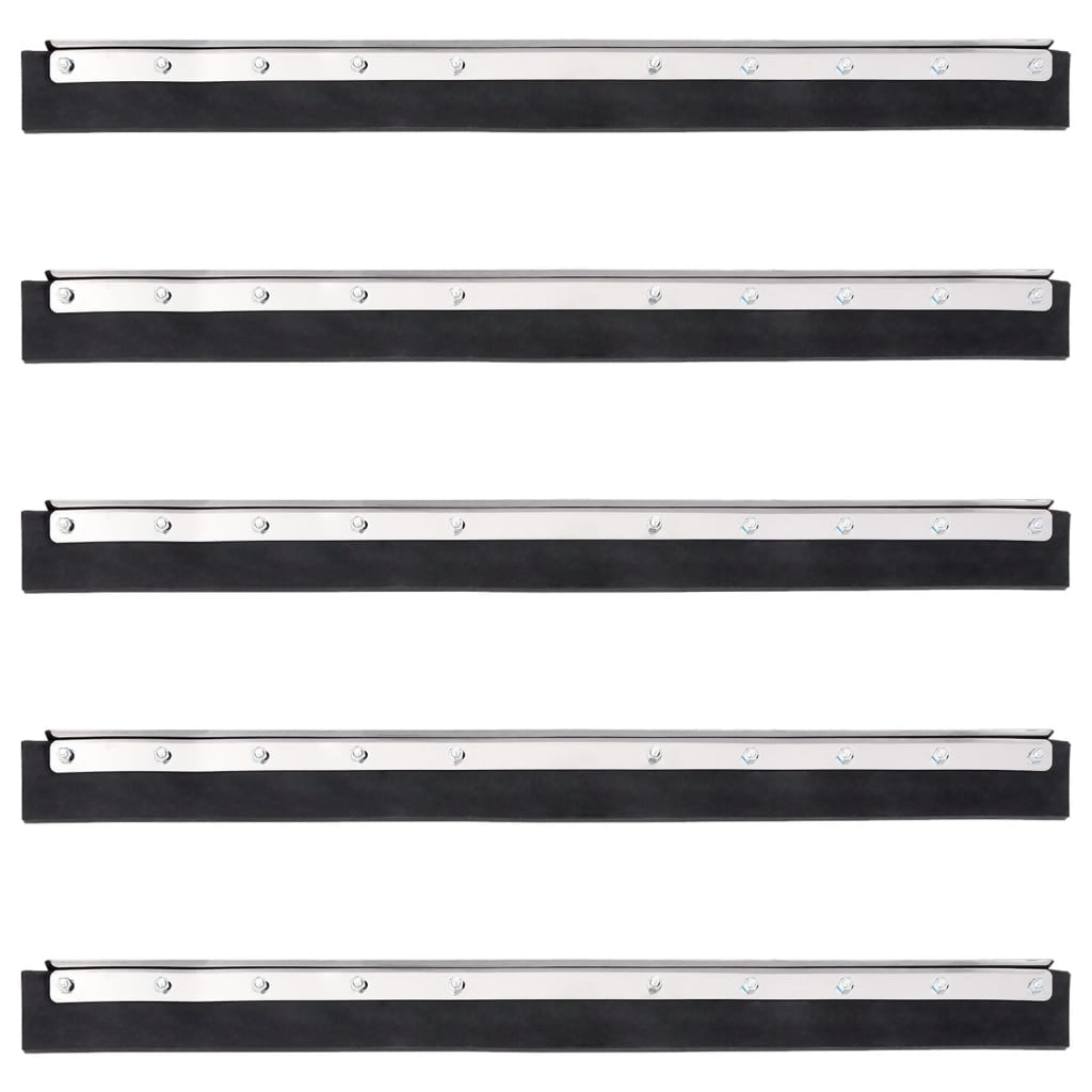 Vidaxx têtes d'essuie-glace 5 pcs 75x2x5 cm acier et caoutchouc