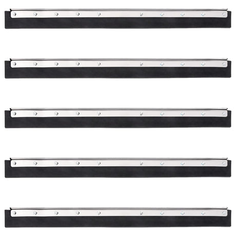 Vidaxx têtes d'essuie-glace 5 pcs 75x2x5 cm acier et caoutchouc