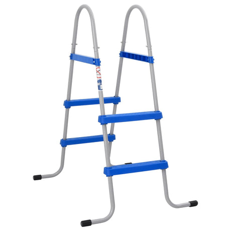 Vidaxxl échelle de piscine pour piscine hors sol 84 cm acier et plastique