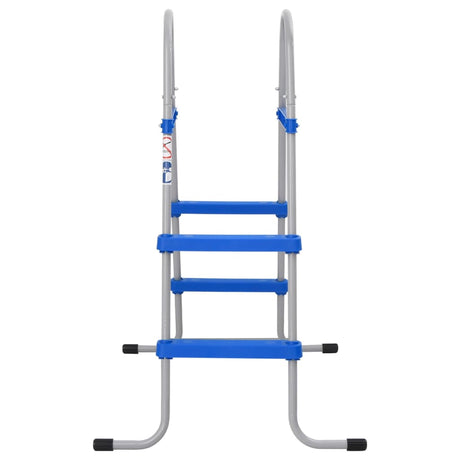 Vidaxxl échelle de piscine pour piscine hors sol 84 cm acier et plastique