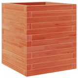 VidaXL Jardinière 40x40x46 cm bois de pin massif, marron lavé