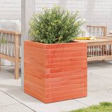 VidaXL Jardinière 40x40x46 cm bois de pin massif, marron lavé