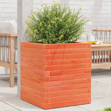 VidaXL Jardinière 40x40x46 cm bois de pin massif, marron lavé